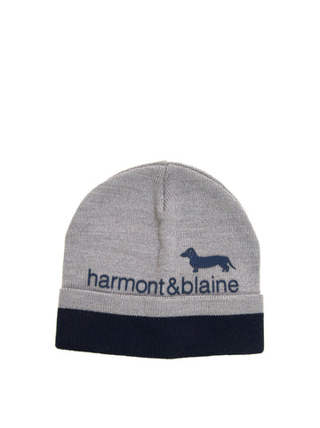 Harmont & Blaine Men's Grey-blue Hat
