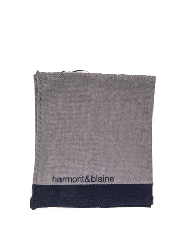 Reversible scarf Blue-grey Harmont &amp; Blaine Men