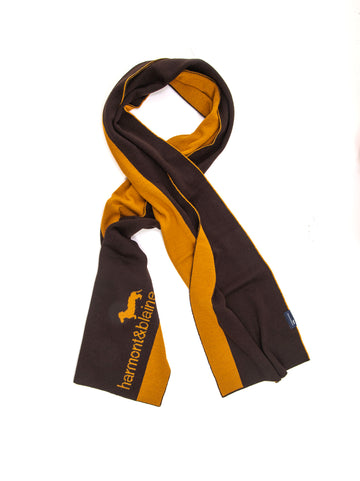 Reversible scarf Brown-mustard Harmont & Blaine Men