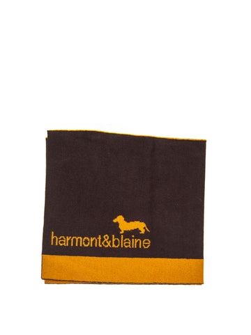 Reversible scarf Brown-mustard Harmont &amp; Blaine Men