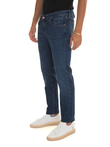 Jeckerson Men's 5-pocket dark denim jeans