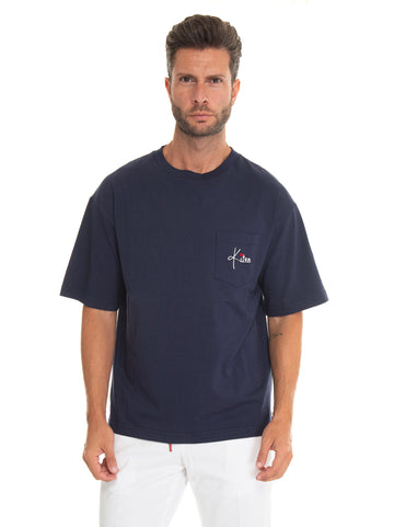 Blue Kiton Men's half-sleeve crew-neck t-shirt