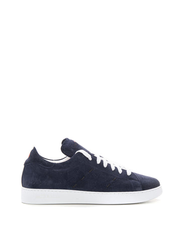 Low sneakers in suede and rubber Blue Kiton Men