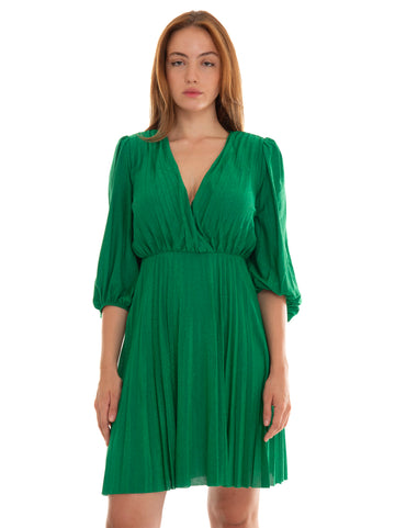 Green pleated dress Liu Jo Woman
