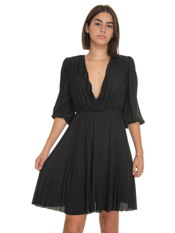 Dress with pleats Black Liu Jo Woman