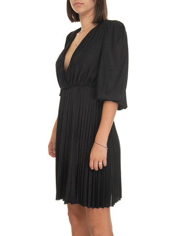 Dress with pleats Black Liu Jo Woman