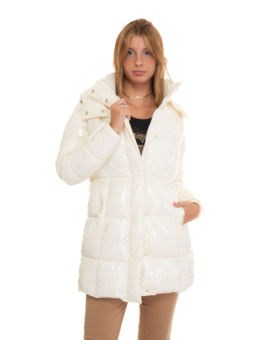 Quilted jacket Cream Liu Jo Woman