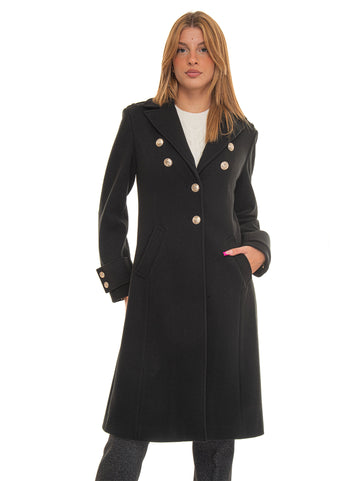 Long black coat Liu Jo Woman