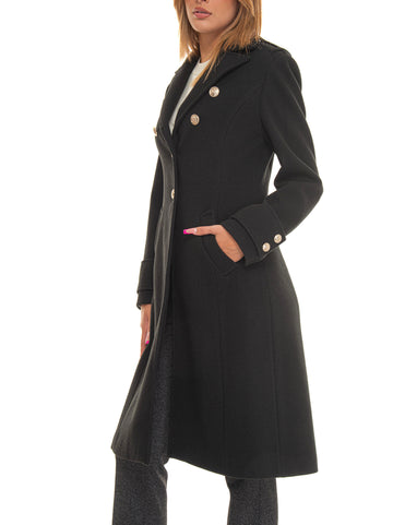 Long black coat Liu Jo Woman