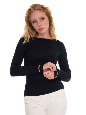 Banfy wool sweater Blue Max Mara Studio Woman