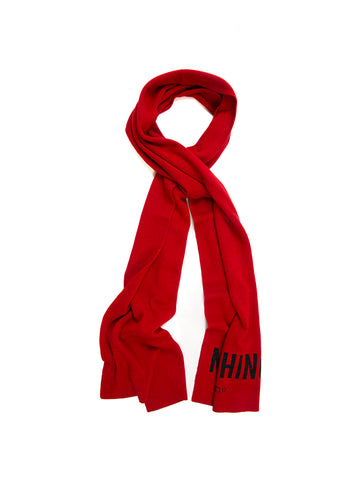 Scarf Red Moschino Woman