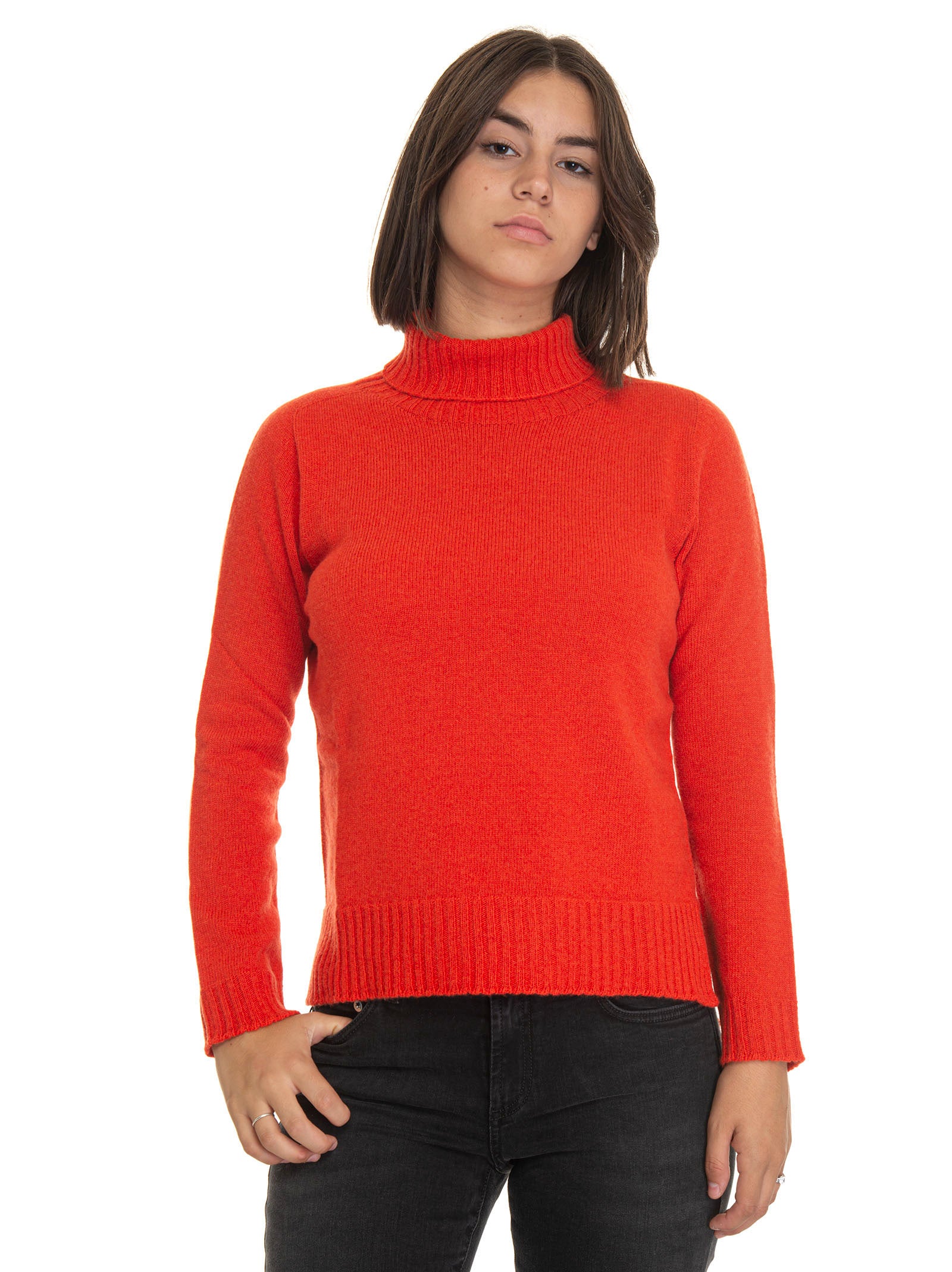 Maglia arancione donna sale