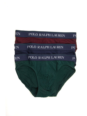 Set of 3 Ralph Lauren Men's Green-blue Briefs