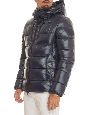 MAXIME Blue Save the Duck Men's Hooded Jacket