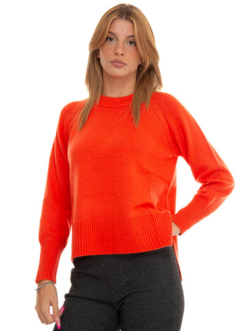 PERINO Orange Suncoo Women's Crewneck Sweater