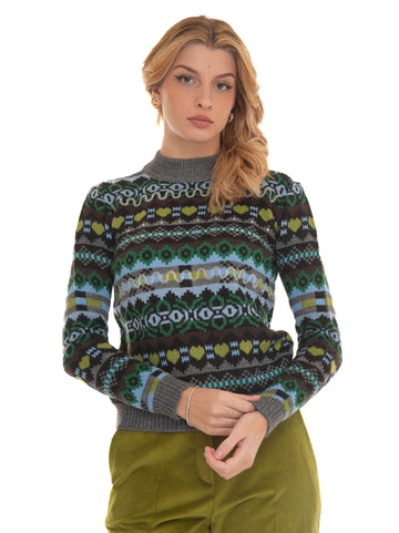 Max Mara Women's Weekend Green Matte Wool Sweater