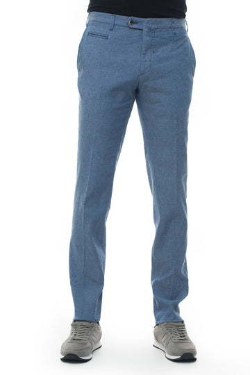 Pantalone modello chino Azzurro Angelo Nardelli Uomo