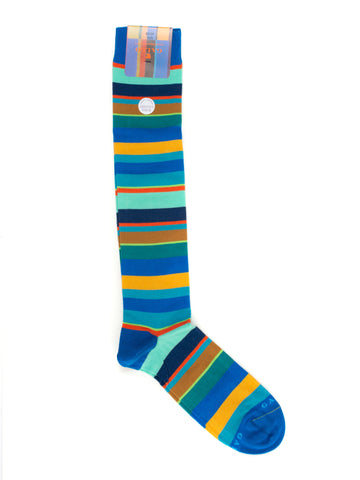 Men's light blue Rooster patterned socks