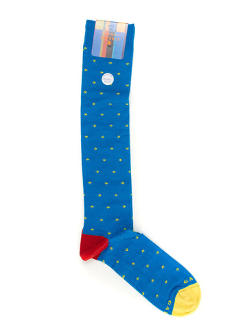 Patterned Turquoise Rooster Men's Socks
