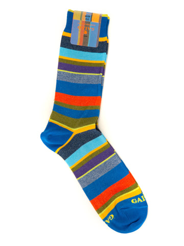 Bluette-Yellow Gallo Man Short Socks