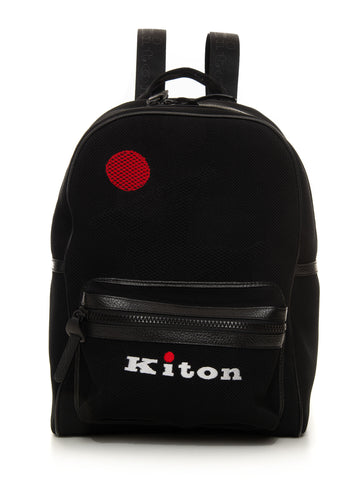 Fabric backpack Black Kiton Man