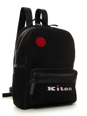 Fabric backpack Black Kiton Man