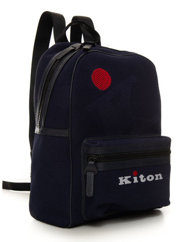 Fabric backpack Blue Kiton Man
