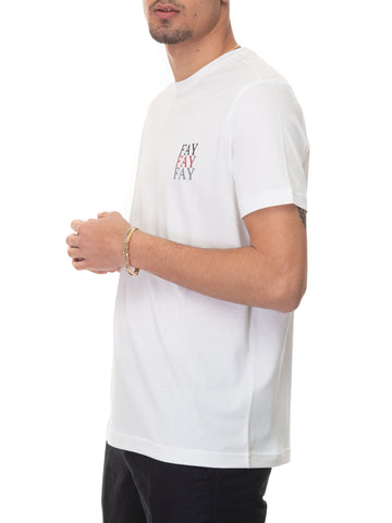 T-shirt manica corta Bianco Fay Uomo