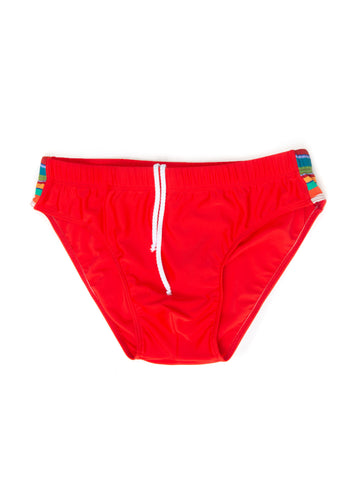 Men's red rooster briefs