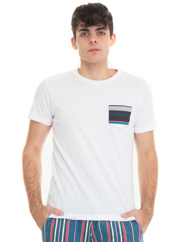 T-shirt girocollo Bianco Gallo Uomo
