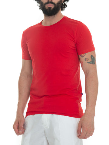 Short sleeve crew-neck T-shirt Red Rooster Man