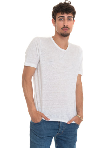 Short-sleeved crew-neck t-shirt White Gran Sasso Man
