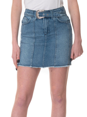 Jeans miniskirt Texas Medium denim Liu Jo Woman