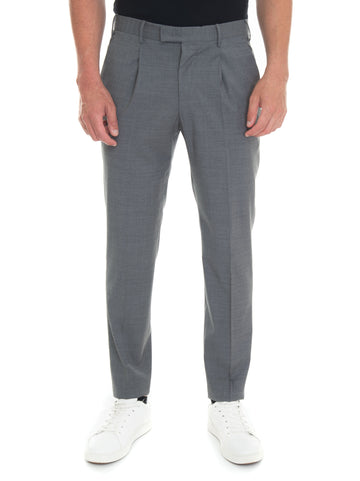 Chino model trousers Light gray PT01 Man
