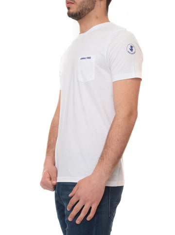 Short sleeve crew neck t-shirt Damien White Save the Duck Man