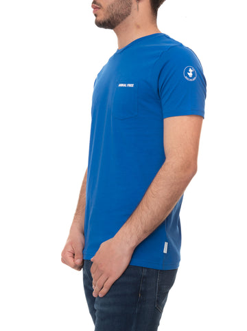 Short sleeve crew-neck T-shirt Damien Bluette Save the Duck Man