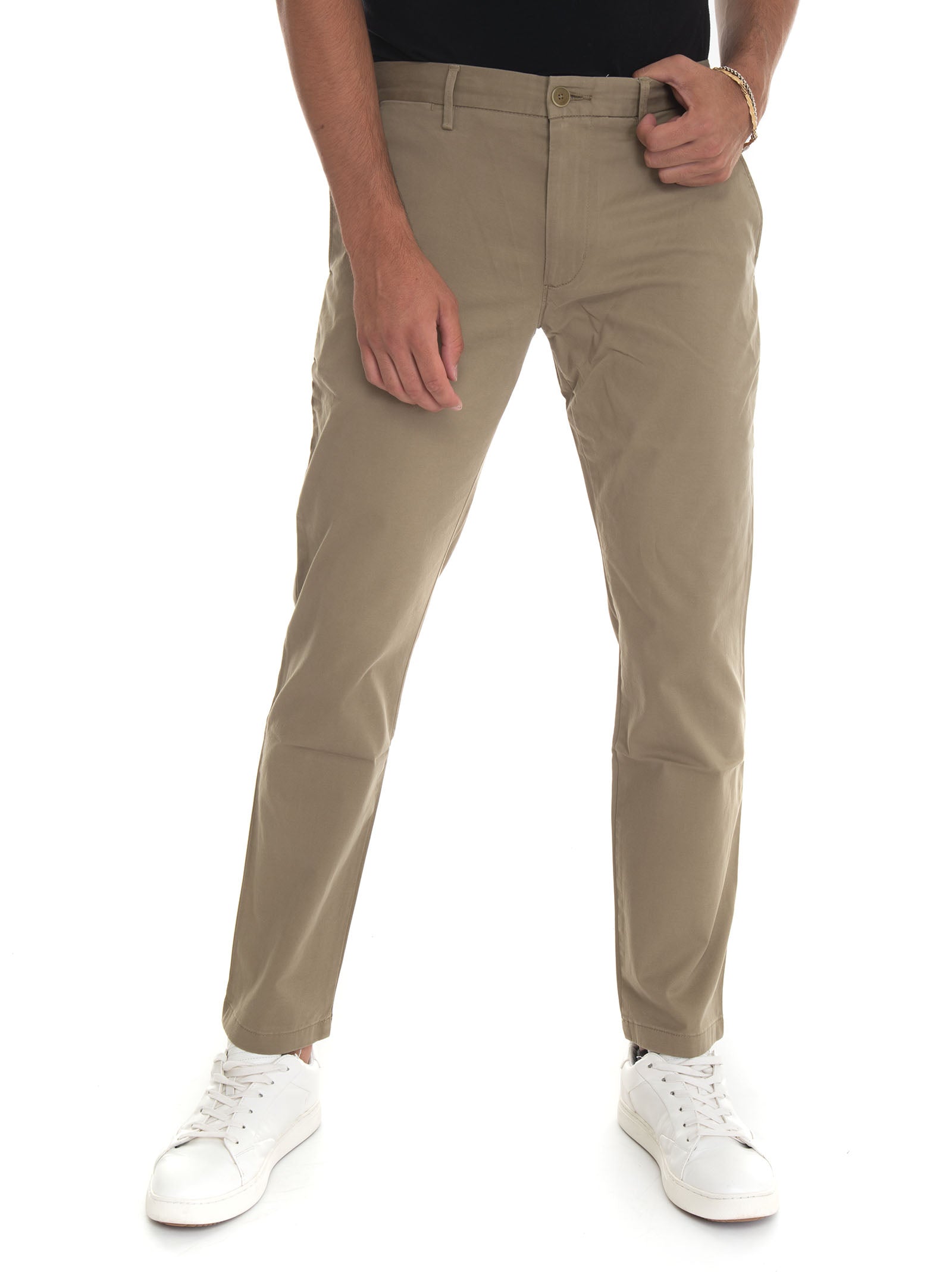 Chino model trousers Beige Tommy Hilfiger Man Scaglione Ischia