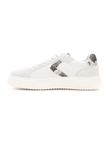 Sneakers with laces LIPARI White Voile Blanche Woman