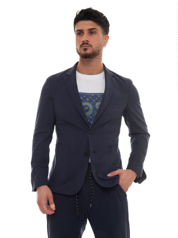 Blue P-HANRY 2-button jacket by BOSS Man