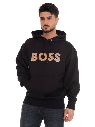 Hooded sweatshirt SULLIVAN11 Black by BOSS Man