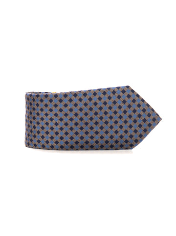 Beige-blue Canali men's silk tie