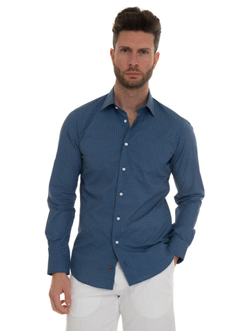 Camicia casual Blu Carrel Uomo