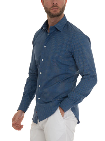 Camicia casual Blu Carrel Uomo