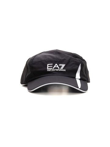 Cap with visor Black-white EA7 Man