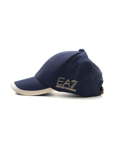 Cap with visor Blue EA7 Woman