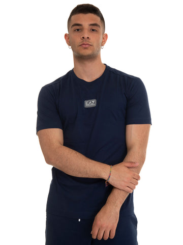 T-shirt girocollo Blu EA7 Uomo