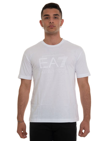 T-shirt girocollo Bianco EA7 Uomo