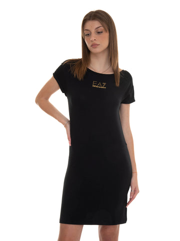 Short Black Dress EA7 Woman