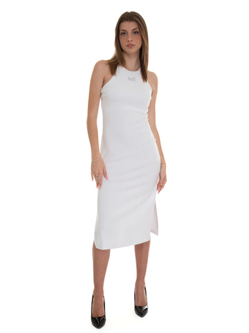 Long dress White EA7 Woman