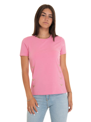 Pink EA7 Women's T-shirt